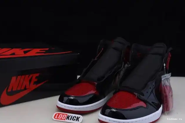 Rep MAX High 1 Air Jordan Patent OG 555088-063 Bred 0531